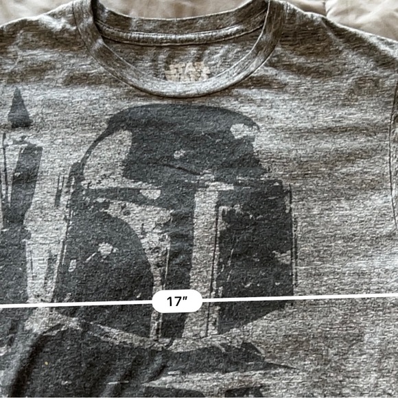 Bobba Fett t-shirt gray shirt sleeve small - Picture 4 of 6